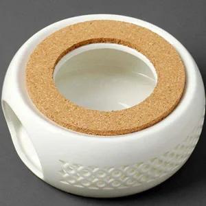 화이트 KV30XK93 도자기 코르크 티 워머 S-2 티라이트 홀더
