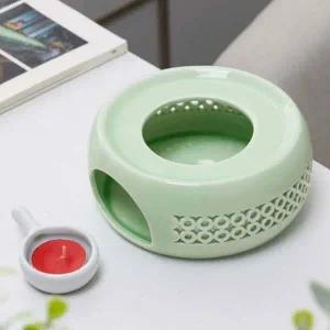 민트 WE36MY27 도자기 다용도 힐링 티 워머 티라이트 홀더