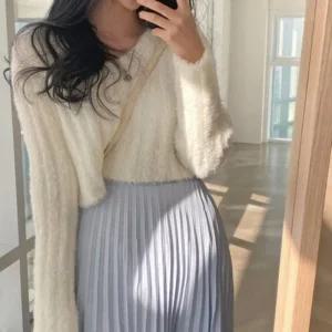 Rly 풀오버 니트 3컬러 티 앙고라촉감 세미 루즈핏