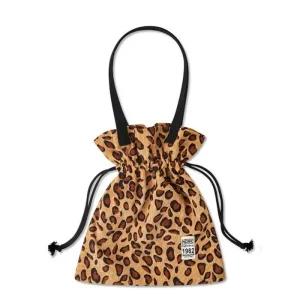 [라일리] Rly 큐듀로이 캔버스백 호피패턴 캔버스백 복주머니캔버