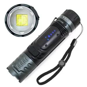 미나티 XHP100 충전식 LED후레쉬 손전등 랜턴 써치라이트 J88