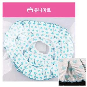 하늘 하트 장식 레이스 원단 패브릭 아트 소품 재료