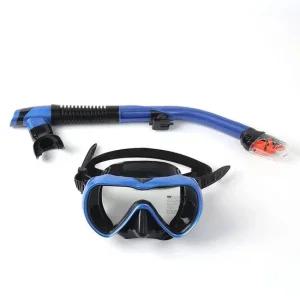 아로아 고급 스노쿨링 세트 다크블루 잠수경세트