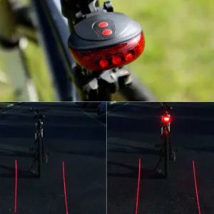 레이저 5구 LED 자전거후미등 자전거라이트 전조등 용품