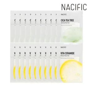 네시픽 마스크팩 시카 티트리 릴렉싱 x10개+비타 세라마이드 모이스처 x10개