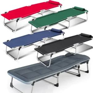 베개+침대세트 특대형 접이식 야전침대 침대 접이식침대 접이식의자 캠핑의자 낚시의자 무중력의자