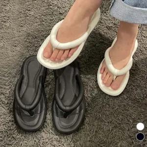 발 편한 말랑쿠션 쪼리 둥근끈 초경량