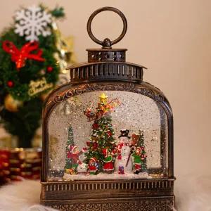 빈티지 스타일 무드등 워터볼 앤틱 아치 랜턴 워터 오르골