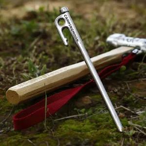 캠핑문 팩다운 잘되는 스테인레스 강 420J2단조팩세트 12개 묶음(35cm)