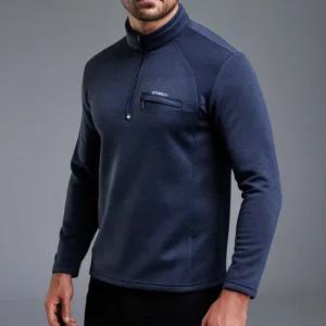 피크나인 프리웜 기모 티셔츠 겨울 남성 등산 집업 방한 작업티