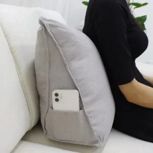 삼각 등받이쿠션 쇼파 등쿠션 침대 삼각 허리 받침용