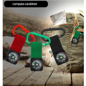 등산 및 캠핑에 유용한 나침반 카라비나 배낭고리 등산소품