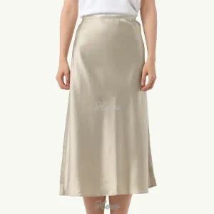 [막스마라] 여성 카르넷 실크 스커트