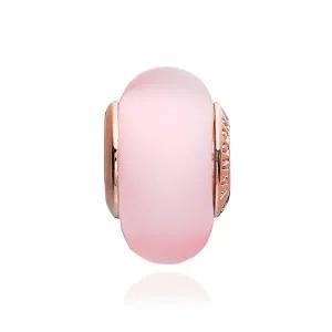 [판도라][판도라 PANDORA] 789421C00 매트 핑크 글라스 로즈 무라노 참