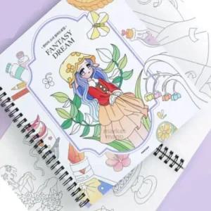 엠다인A 컬러드로잉북 색칠하기어른용