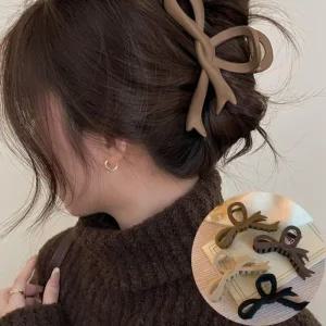 헤어집게핀 머리핀 집게 4Color 리본핀 올림머리 사계절 리본