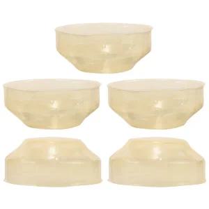 5Pcs 홀 커버 플레이트 내구성 있는 플라스틱 화재 보호 캡 화재 경보기 커버 연기 캡