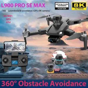 2024 L900 PRO MAX 드론 4K 전문가용 HD 듀얼 카메라 브러시리스 접이식 쿼드콥터 GPS 5G WIFI RC 항공 미