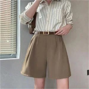 [하프클럽/셀러허브_여성트랜드패션]Rly 세미5부 반바지 여성 여름 정장반바