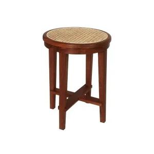 HZY3190 원목 라탄 원형 스툴 1color (WE933C0)