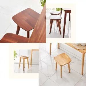 하드우드콘솔 스툴 원목 사각 스툴 카페 화장대 보조 (WFG2YRR)