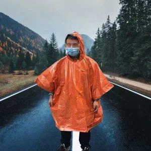 캠핑 보온 은박우비 경량 은박담요 방한 방수 다용도 (WFG2ZUE)