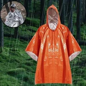 야외 판초우의 은박담요 은박우비 경량 안전 배낭여행 (WFG2ZU8)