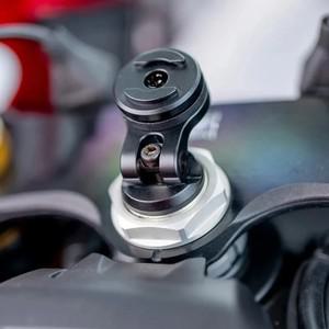 휴대폰 거치대 트리플 포크 마운트 클러치 지원 바이크 오토바이 스탠드 미러 내비게이션 핸들바 브래킷