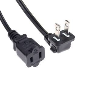 직각 편광 US 2-프롱 수-암 익스텐션 코드 Nema 1-15P-1-15R 전원 콘센트 케이블 18AWG 0.5m/3m