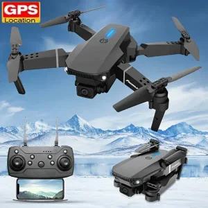 신제품 E88 프로 WIFI FPV 드론 광각 HD 4K 1080P 카메라 고도 유지 RC 접이식 쿼드콥터 드론 헬리콥터 장