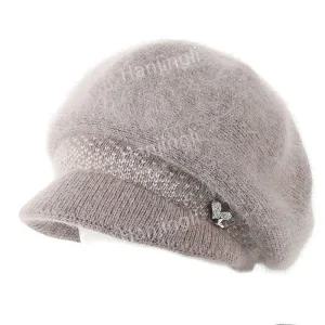 할머니 모자 겨울용 따뜻한 뜨개질 겨울 비니 생신 엄마 중년 니트 여성 방한 벙거지 햇