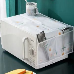 방수 전자레인지 커버 2디자인 먼지커버 냉장고 건조기 세탁기 (WFFXYKD)