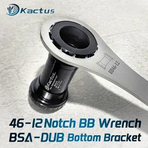 KACTUS Bsa Dub 하단 브래킷 세라믹 베어링 68-73mm MTB 도로 자전거 나사식 BB 키 46-12 렌치 자전거 액세