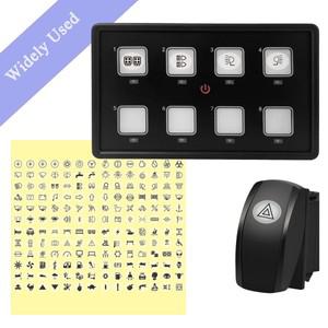 방수 자동차 로커 스위치 스티커 악기 버튼 데칼 168/144/132 라벨 해양 보트 DashboadPanel Led 표시기