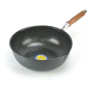 고품질 나무손잡이 업소용 경질 웍 북경팬 30호-29.5cm 나무손잡이웍 (WFFY4SL)