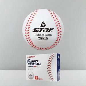 [하프클럽/]스타 뉴 연식 야구공 x 12p 고무 연식야구공 부드러운 소재 연습