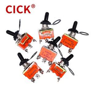 방수 스위치 캡 포함 토글 ON/OFF/ON E-TEN 1021 1322 15A 250V SPDT 3 단자 1 개