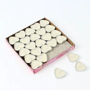 50p 무향초 하트 티라이트 이벤트양초 미니양초 (WEAD611)