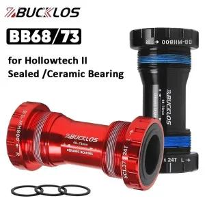 BUCKLOS BB6873 자전거 바텀 브래킷 세라믹 베어링 BB 24mm 자전거 바텀 브래킷 MTB 로드 바이크 크랭크 BB
