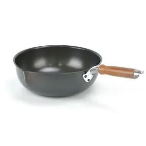 나무손잡이 업소용 경질 웍 북경팬 26호-26cm (WFFY4SJ)