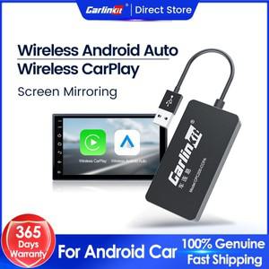 안드로이드 자동차 헤드 유닛 용 Carlinkit 무선 카플레이 동글 미러 스크린 Mirrorlink USB 어댑터 CCPW