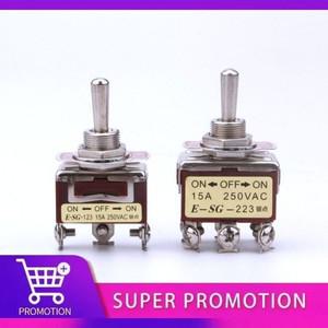 구리 핀 고전류 토글 스위치 2/3/4/6/8/9/12Pin 자동 잠금 로커 E-SG-1321/1322/1021/1121/123/223