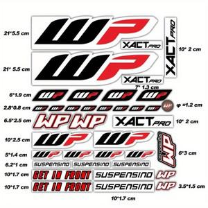 WP 모토 스티커 액세서리 레이저 레인보우 서스펜션 수정 장식 바이크 오토바이 방수 데칼