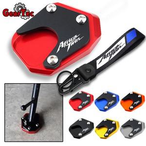 혼다 호환 트윈 750 XRV XRV750 RD07 바이크 오토바이 액세서리 킥스탠드 풋 사이드 확장 패드