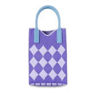 [하프클럽/셀러허브_여성트랜드패션]미니 니트 쇼퍼백 핸드백 데일리 숄더