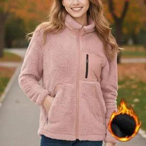 [하프클럽/셀러허브_여성트랜드패션]Rly 여성 포근 양털 후리스 집업 따뜻한