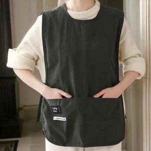 [하프클럽/]여자 조끼형 통기성 멀티포켓 앞치마