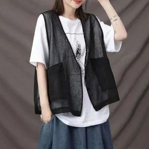 [하프클럽/셀러허브_여성트랜드패션]Rly 포켓 썸머 조끼 여름 봄 여름 아우