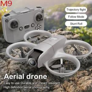 미니 드론 M9 4K WIFI GPS 전문가용 HD 항공촬영 항공기 원격조종 HD 듀얼 카메라 쿼드콥터 장난감