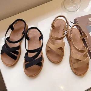 고품질 웨지 끈샌들 가을신상 패션샌들 슈즈 슬리퍼 플랫 힐 (WFFYB3J)